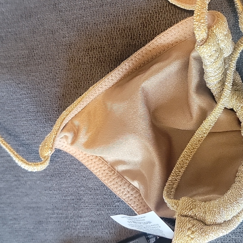 Gold string top brown inner linning - Picture 4 of 4